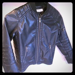 Boys H&M Leather Biker Jacket